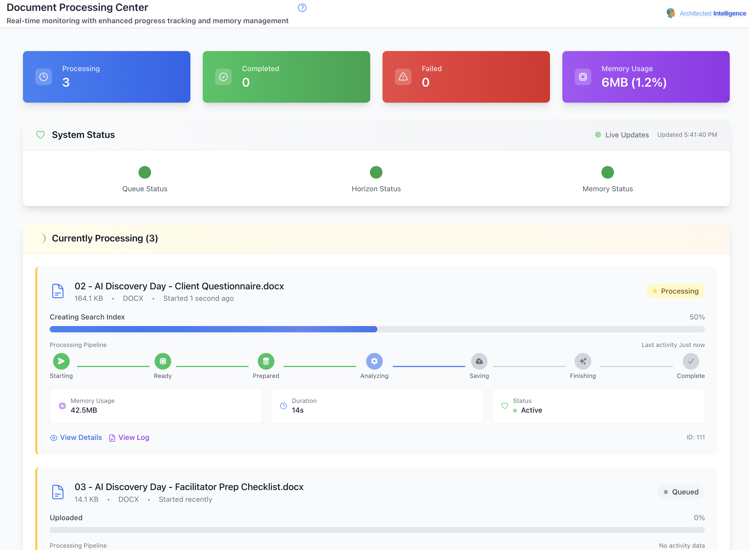 Document Processing Center